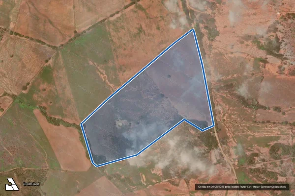 Imagem de satélite de Pé Do Morro - Parcela 1 em Itaueira - PI