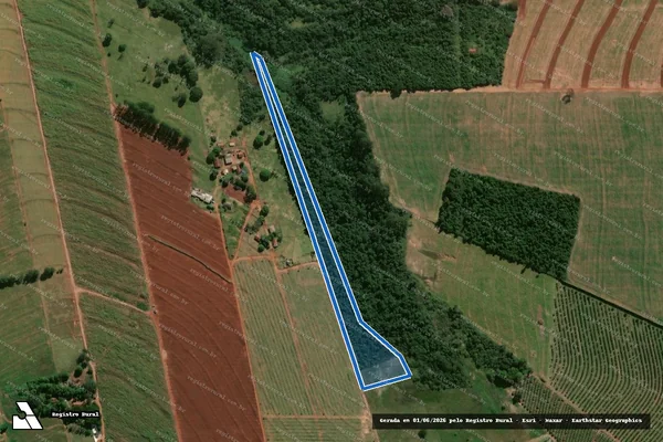 Imagem de satélite de Lote nº 60 ? Remanescente 2 ? Sitio São Francisco - Parte 1 em Cruzeiro do Sul - PR