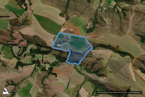 Imagem de satélite de Rancho  Boa Sorte - Parte 1 em Tapira - MG