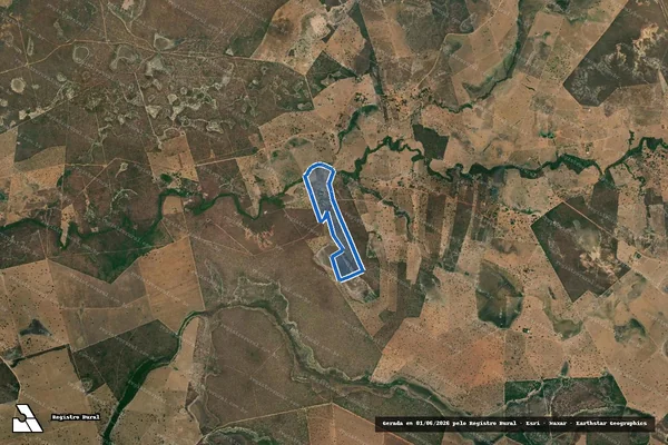 Imagem de satélite de LOTE 02 DO LOTEAMENTO DENOMINADO SANTO ANTÔNIO E SACO D ERVAS - 1 em Posse - GO