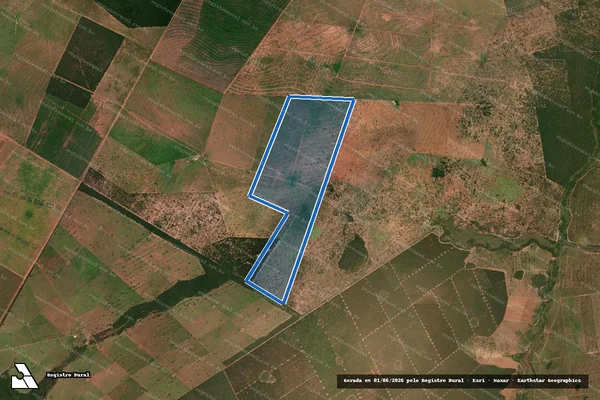 Imagem de satélite de FAZENDA VERONA ? ÁREA DESMEMBRADA 1 - Parte 1 em Figueirão - MS