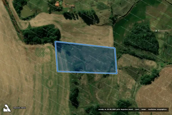 Imagem de satélite de Lote n° 406-Parte, Gleba n° 05, Santo Antonio - Parcela 1 em Manoel Ribas - PR