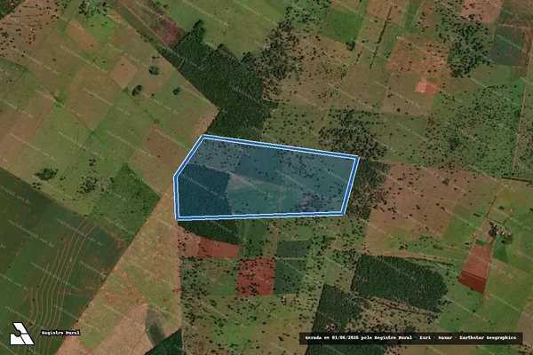 Imagem de satélite de FAZENDA SÃO LUIZ- GLEBA III - Gleba A em Bataguassu - MS