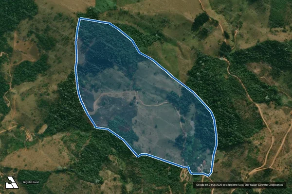 Imagem de satélite de SITIO LIMEIRA - Parte 1 em Frei Lagonegro - MG