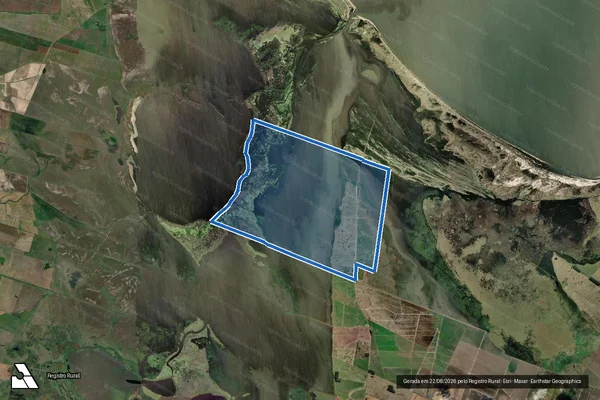 Imagem de satélite de Fazenda Santa Rita - Parte 1 em Santa Vitória do Palmar - RS
