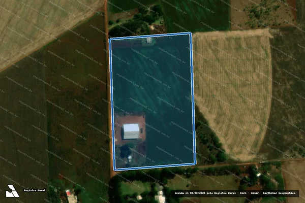 Imagem de satélite de P. A. Itamarati II (Gleba F) - Lote 1343 em Ponta Porã - MS