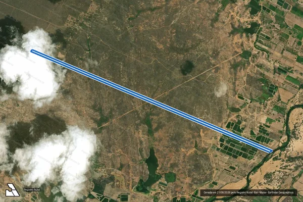Imagem de satélite de SÍTIO BOA VISTA ? LOTE 0402 - Parte 1 em São João do Jaguaribe - CE