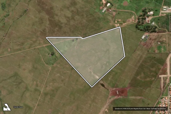 Imagem de satélite de Granja Santa Terezinha Gleba A - GLEBA A em Uruguaiana - RS