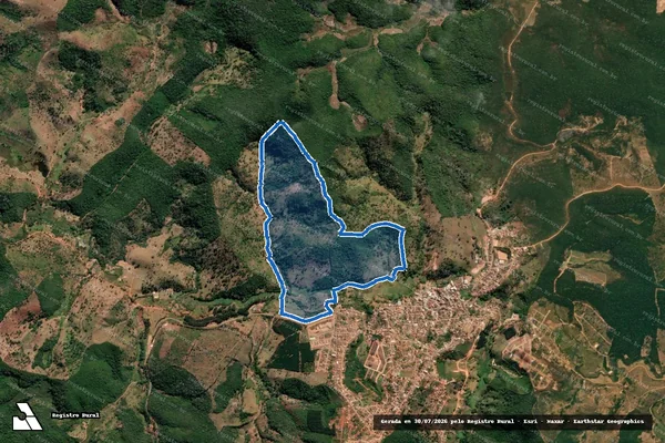 Imagem de satélite de FAZENDA GUEDES - PARCELA 01 em Rio Vermelho - MG