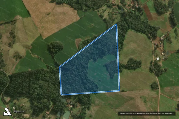 Imagem de satélite de Parte do Lote Rural nº 23 - Parcela 1 em São Miguel do Oeste - SC