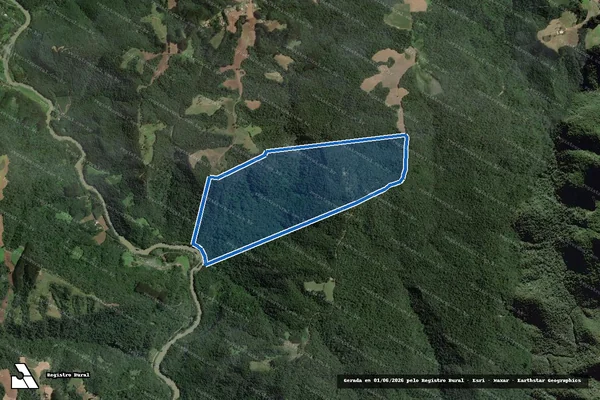 Imagem de satélite de Sitio Caçador - Parte 1 em Itaiópolis - SC