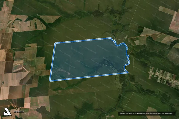 Imagem de satélite de FAZENDA NOSSO SENHOR DO BONFIM - Parte 1 em Campos de Júlio - MT
