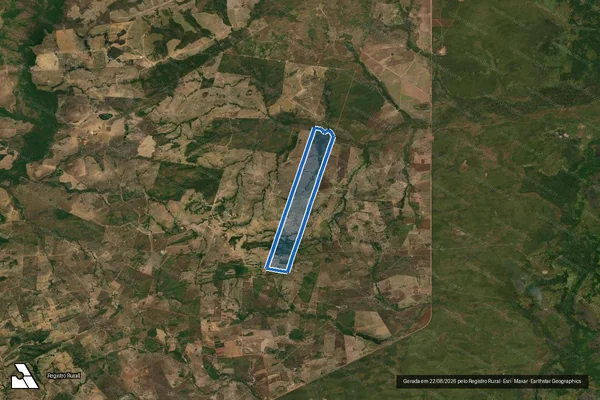 Imagem de satélite de Fazenda Preciosa Lote 35 - Parte 1 em Água Boa - MT
