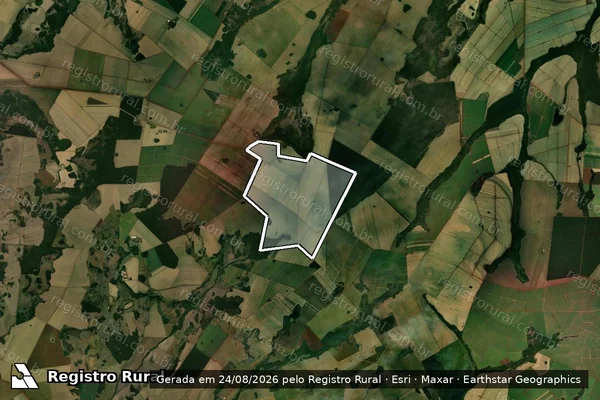 Imagem de satélite de Fazenda Mimoso - Gleba 3 - GLEBA 03 em Rio Brilhante - MS