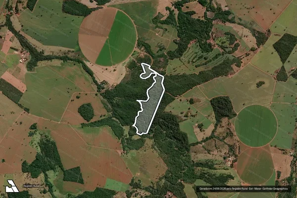 Imagem de satélite de FAZENDA SERRADÃO - Parte 4 em Piracanjuba - GO