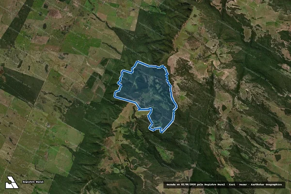 Imagem de satélite de FAZENDA SÃO GERALDO - Parte 1 em Corguinho - MS