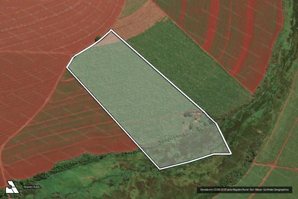 Imagem de satélite de SITIO SANTO AGOSTINHO - Parcela 1 em Jaboticabal - SP