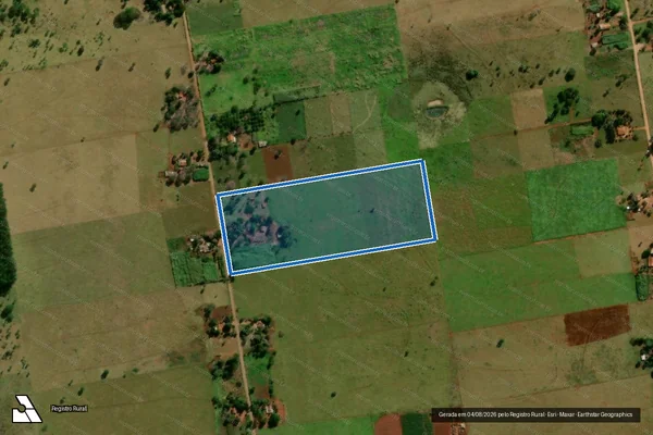 Imagem de satélite de Projeto de Assentamento Santa Mônica - Lote 76 MST em Terenos - MS