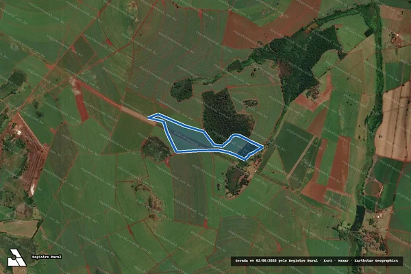Imagem de satélite de Fazenda Altamira - Parcela 1 em Ituverava - SP