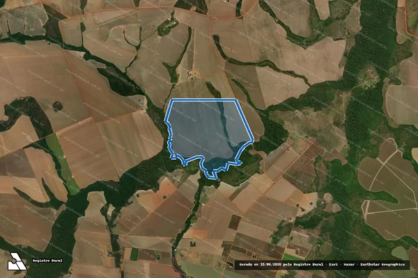 Imagem de satélite de FAZENDA NOSSA SENHORA APARECIDA - Matricula 8030 ? Gleba A em Água Boa - MT