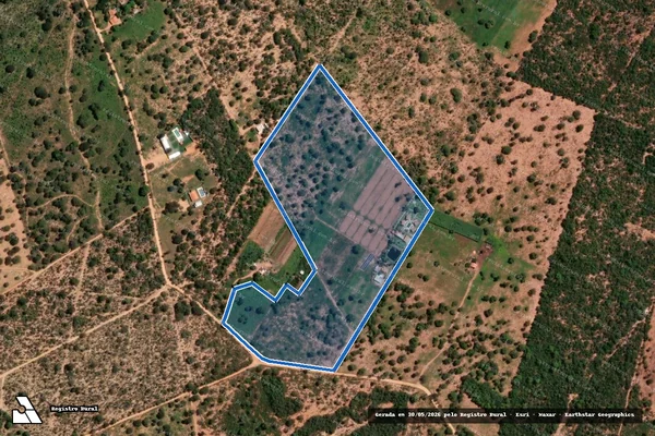Imagem de satélite de Fazenda Brasilandia Lote 71A - Parcela 1 em Brasilândia de Minas - MG