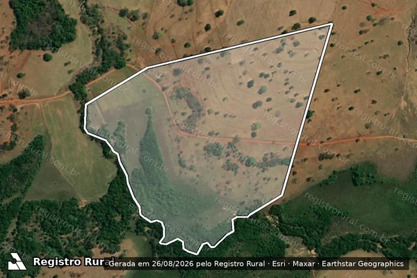 Imagem de satélite de FAZENDA CONQUISTA  - 001 em Gurinhatã - MG