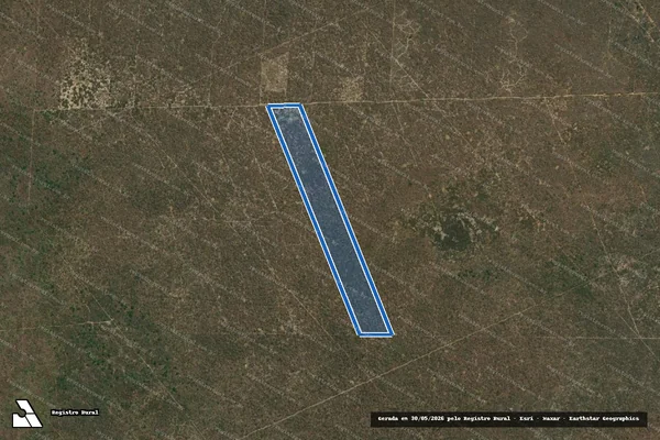 Imagem de satélite de PROJETO DE ASSENTAMENTO PARAÍSO II ? LOTE 55 - Parte 1 em Alto do Rodrigues - RN