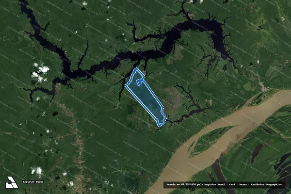 Imagem de satélite de FAZENDA LAGO FORMOSO I / Parte 1 em Anamã - AM