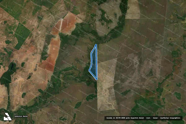 Imagem de satélite de FAZENDA NOSSA SRA. DA  GUIA em Araguaiana - MT