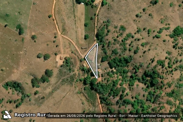 Imagem de satélite de SITIO VISTA ALEGRE - PARTE 2 em Jampruca - MG