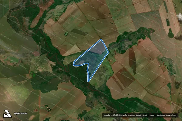 Imagem de satélite de Fazenda Baixada Preta - Parte 2 em Rio Brilhante - MS