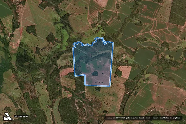 Imagem de satélite de FAZENDA OLHO DAGUA - 001 em Serranópolis - GO
