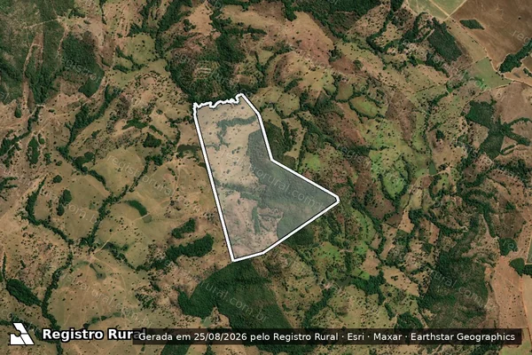 Imagem de satélite de FAZENDA JACARÉ OU LAGES - 001 em Nova Iguaçu de Goiás - GO