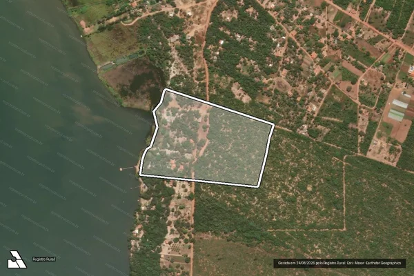 Imagem de satélite de FAZENDA CÓRREGO GRANDE - ÁREA REMANESCENTE - PARTE DESMEMBRADA DA FAZENDA CÓRREGO GRANDE em Palmas - TO