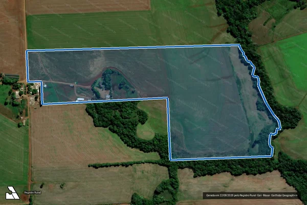 Imagem de satélite de Granja Araldi - Parcela 1 em Santa Bárbara do Sul - RS