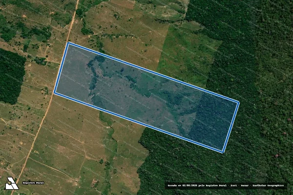 Imagem de satélite de Lote 13 da Gleba 32-A Gleba Santa Rosa do PICOP - Parte 1 em Ji-Paraná - RO