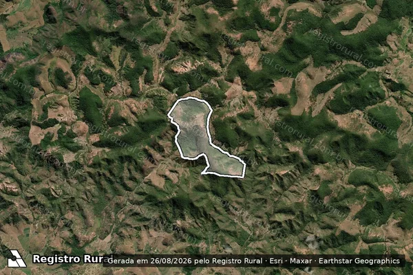 Imagem de satélite de Fazenda Serra Morena - Fazenda Serra Morena em Campanário - MG