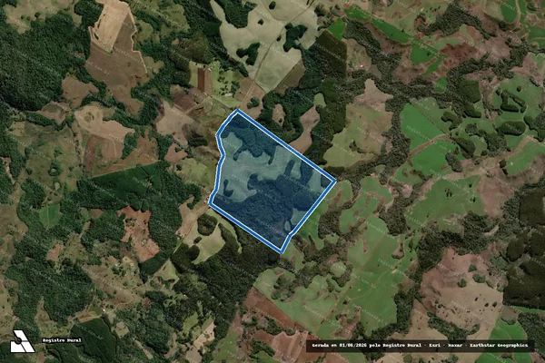Imagem de satélite de FAZENDA DOS PINTOS, MORRO ALTO E COLORADO - Matrícula 4942-6   LEIVA APARECIDA FURTADO PUCCI em Campo Belo do Sul - SC