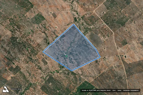 Imagem de satélite de Fazenda Poço das Pombas - Fazenda Poço das Pombas em São Domingos - BA