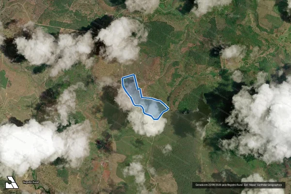 Imagem de satélite de FAZENDA BARRIGUDA - Parte 1 em Mundo Novo - BA