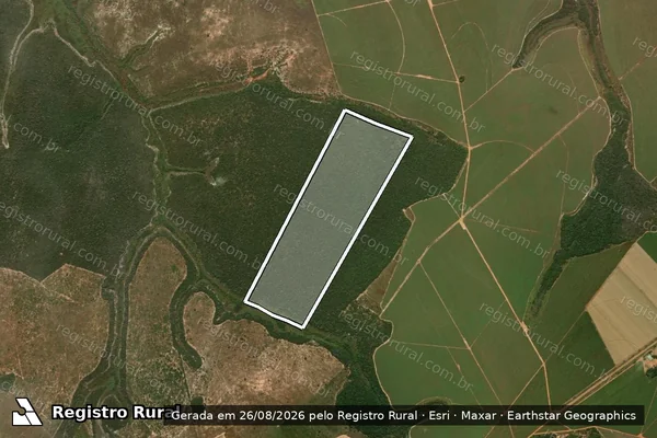 Imagem de satélite de Fazenda Agua Limpa - Gleba D3 em Mineiros - GO