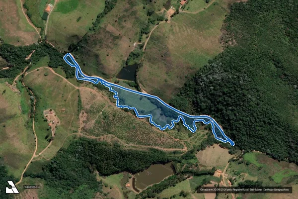 Imagem de satélite de FAZENDA SANTA MARIANA - GLEBA ? 01 em Lima Duarte - MG
