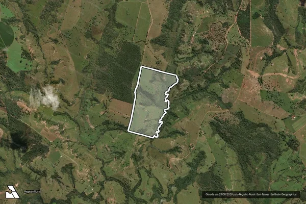 Imagem de satélite de FAZENDA SÃO GONÇALO, LUGARES GARIMPO E CÓRREGO DA AREIA - 001 em São Gonçalo do Abaeté - MG