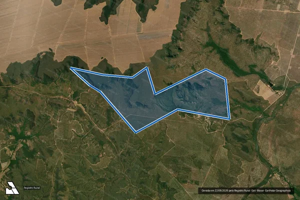 Imagem de satélite de FAZENDA AGROPIRAIBA XVI em Tasso Fragoso - MA