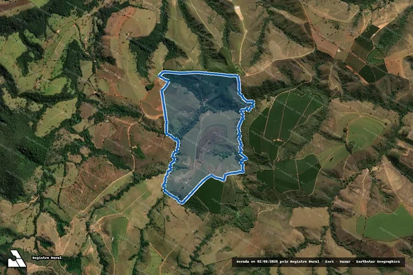 Imagem de satélite de FAZENDA CAPIVARA em Vargem Bonita - MG