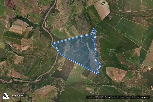 Imagem de satélite de FAZENDA BOM JARDIM, LOTE 03 REMANESCENTE DO LOTEAMENTO TOCANTINS E SANTA TEREZA - TERRENO TAPUIO - 001 em Peixe - TO