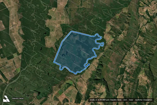 Imagem de satélite de Gleba Sepotuba I – Área Devoluta – I – Fazenda Bom Jesus de Nazaré / Parte 1