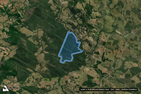 Imagem de satélite de Fazenda Catucá - Gleba 01 em Carmópolis de Minas - MG
