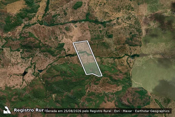 Imagem de satélite de FAZENDA METADINHA - PARCELA 2 em Jussara - GO