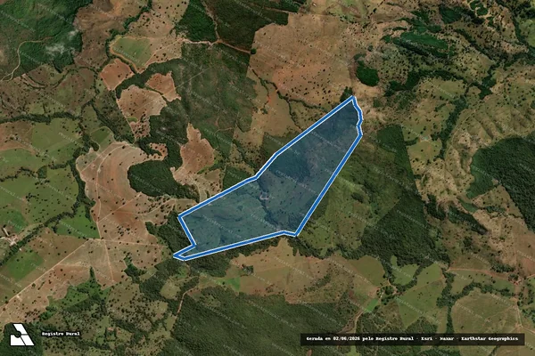Imagem de satélite de FAZENDA MORRO OU JOSE ANTONIO - Gleba II em Itapaci - GO
